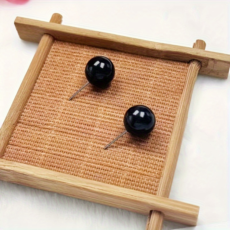 Beads Stud Earrings Acrylic Material Holiday Gift
